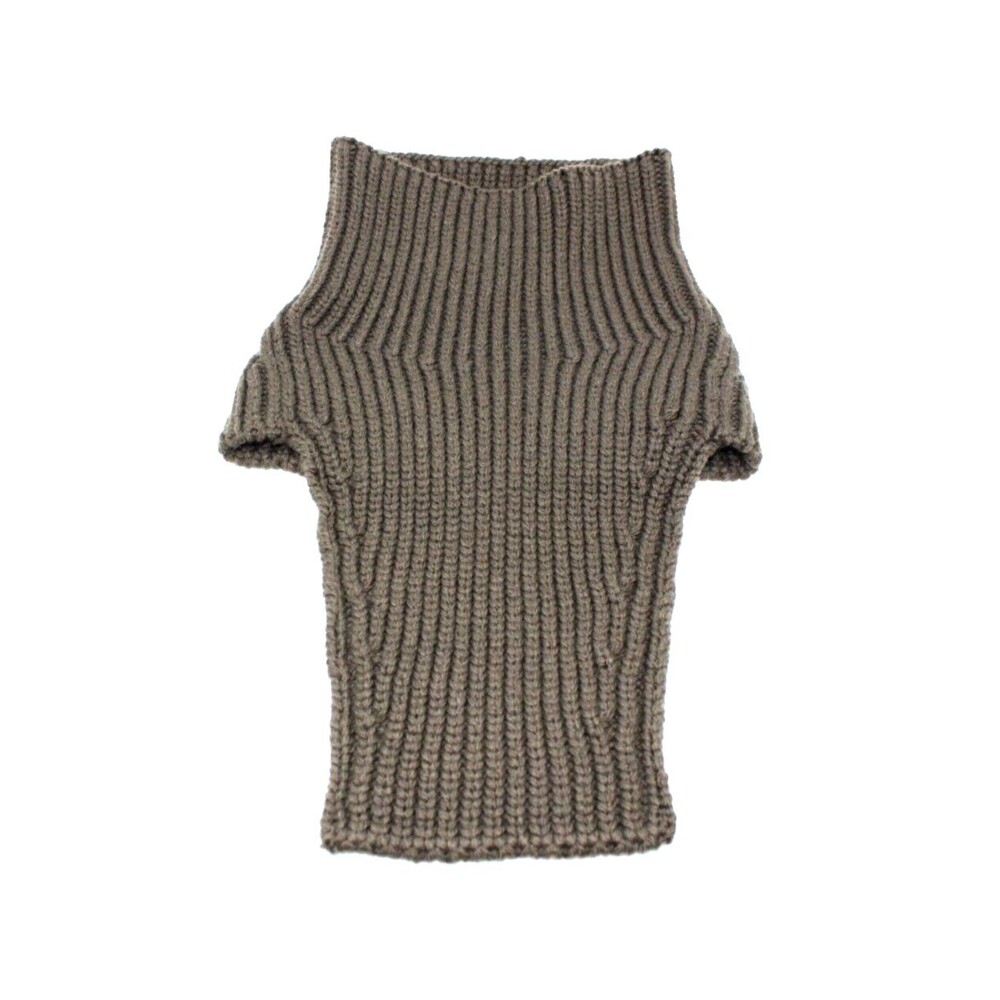 100% Authentic NWoT PRADA Turtleneck Neck Gaiter Green Virgin Wool Dickey $695